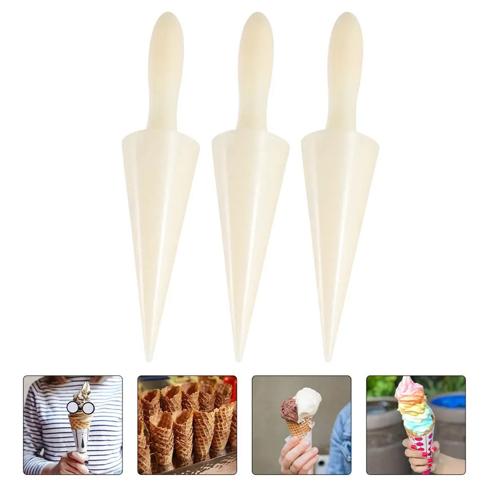 3Pcs Ice Cream Cone Shaper Silicone Waffle Cone Mold for Home Baking Ergonomic Handle Easy One-Press Molding Dessert Making Mold
3Pcs Ice Cream Cone Shaper Silicone Waffle Cone Mold for Home Baking Ergonomic Handle Easy One-Press Molding Dessert Making Mold