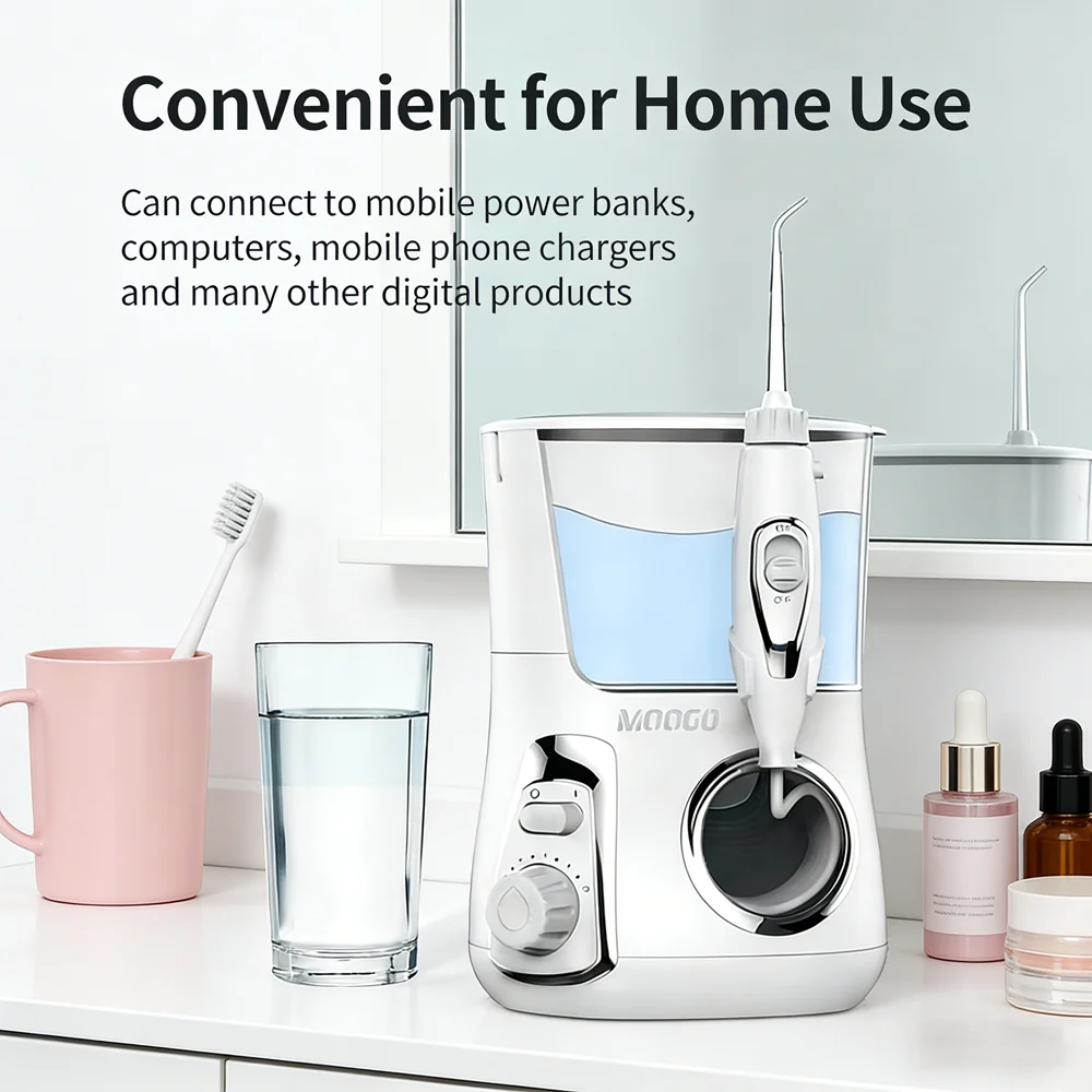 Professional Home Oral Care Water Jet, Tabletop 10-Mode Dental Irrigator with 5 Replacement Nozzles, Deep Teeth Cleaning & Plaqu
Professional Home Oral Care Water Jet, Tabletop 10-Mode Dental Irrigator with 5 Replacement Nozzles, Deep Teeth Cleaning & Plaqu