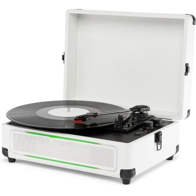 Victrola Journey Glow — проигрыватель пластинок на чемодане с подсветкой — 18 световых эффектов RGB, стереодинамики с улучшенными басами, Bluetooth
Victrola Journey Glow — проигрыватель пластинок на чемодане с подсветкой — 18 световых эффектов RGB, стереодинамики с улучшенными басами, Bluetooth