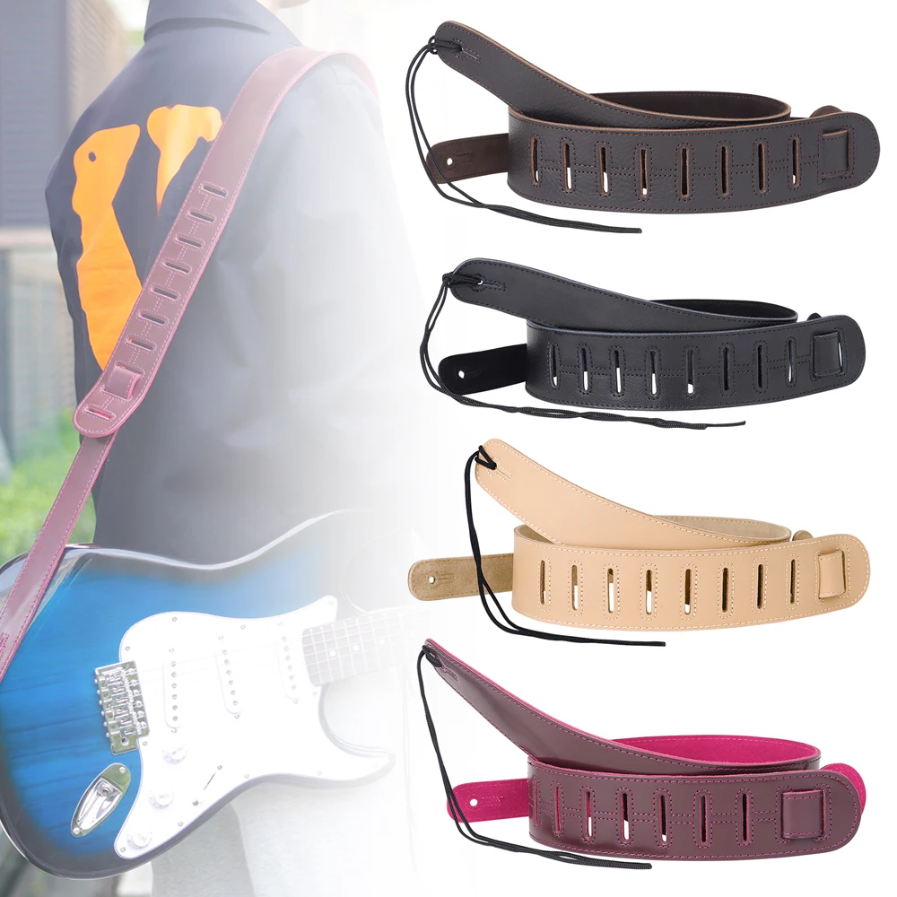 Adjustable Genuine Leather Suede Cowhide Guitar Strap for Acoustic Electric Guitar Bass
Adjustable Genuine Leather Suede Cowhide Guitar Strap for Acoustic Electric Guitar Bass