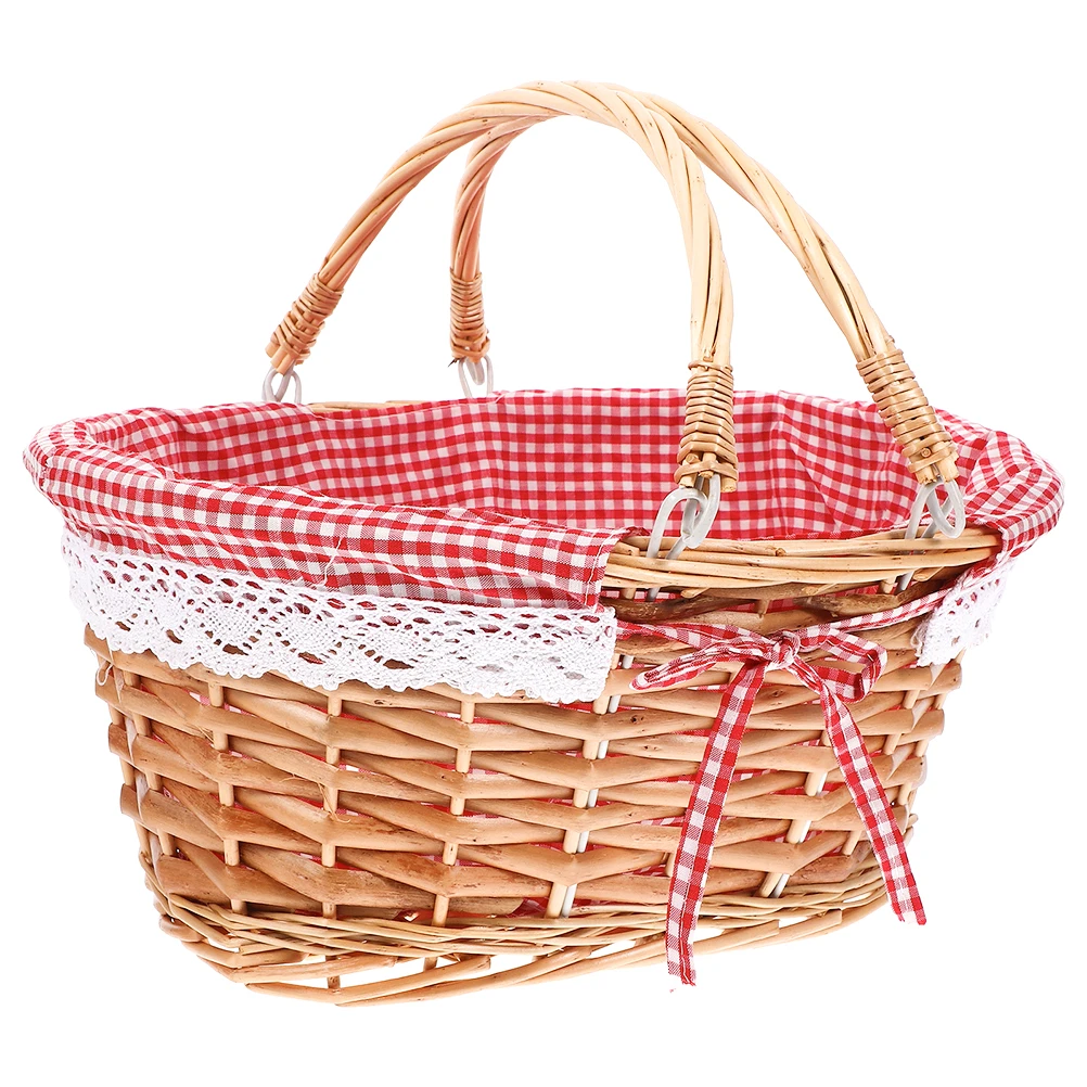Rattan Picnic Basket Outdoor Gathering Woven Handles Baskets Artificial Wicker With For Easter Empty Lid Big Round With Handles
Rattan Picnic Basket Outdoor Gathering Woven Handles Baskets Artificial Wicker With For Easter Empty Lid Big Round With Handles