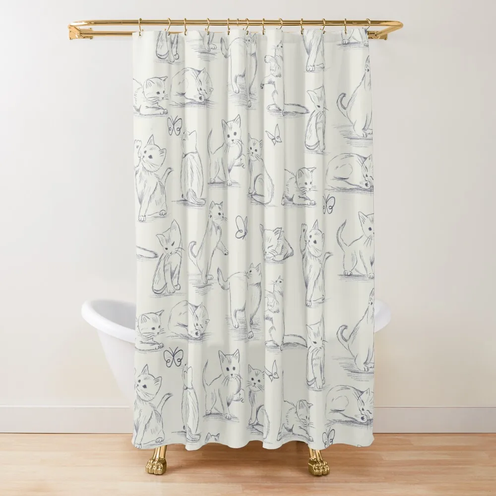Kitty Butterfly Shower Curtain In The Bathroom Bathtub Washable Waterproof Fabric Shower Curtain
Kitty Butterfly Shower Curtain In The Bathroom Bathtub Washable Waterproof Fabric Shower Curtain