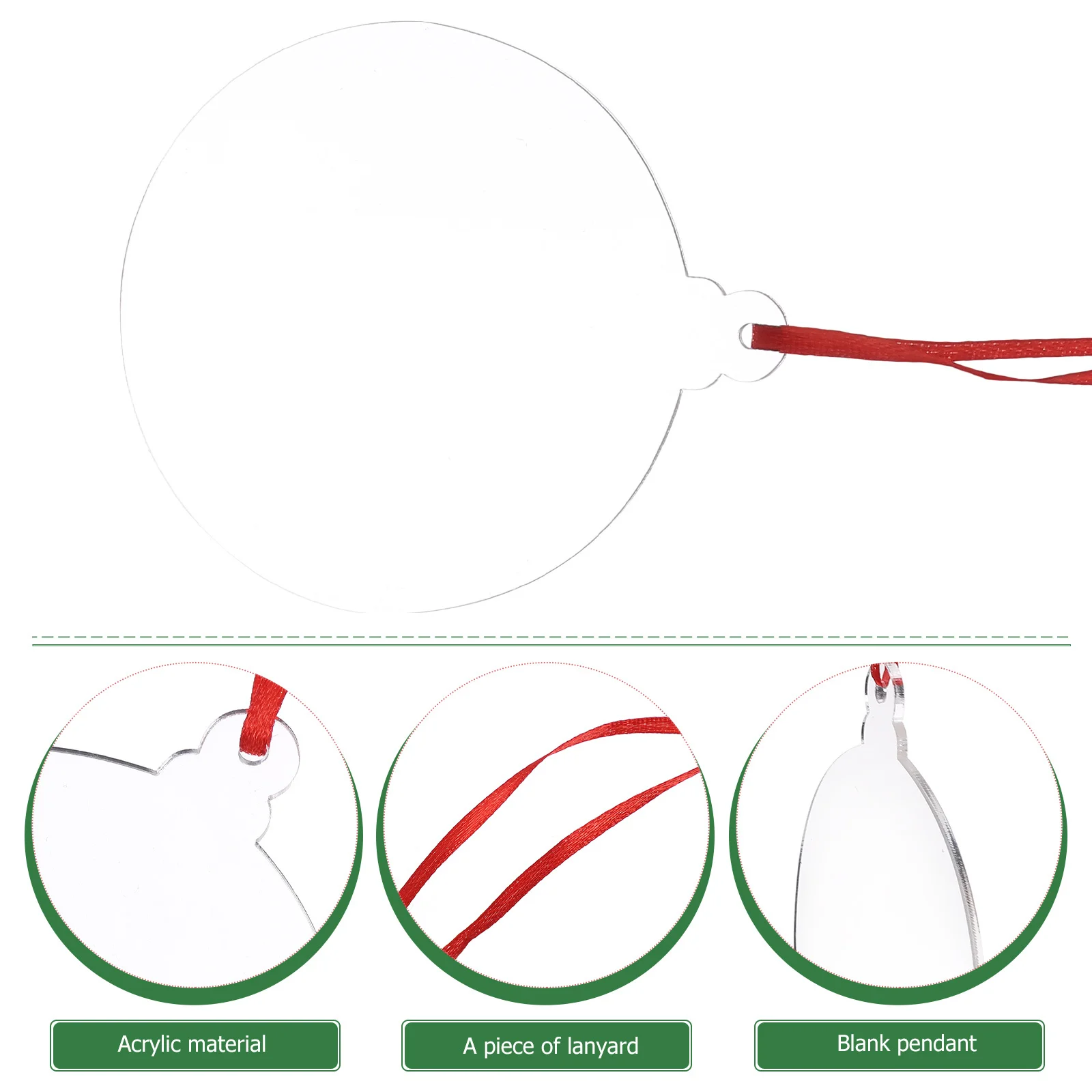 10Pcs Christmas Hanging Clear Ornaments Blank Acrylic Sublimation Pendants DIY Heat Transfer Xmas Decor Clear Ornaments
10Pcs Christmas Hanging Clear Ornaments Blank Acrylic Sublimation Pendants DIY Heat Transfer Xmas Decor Clear Ornaments