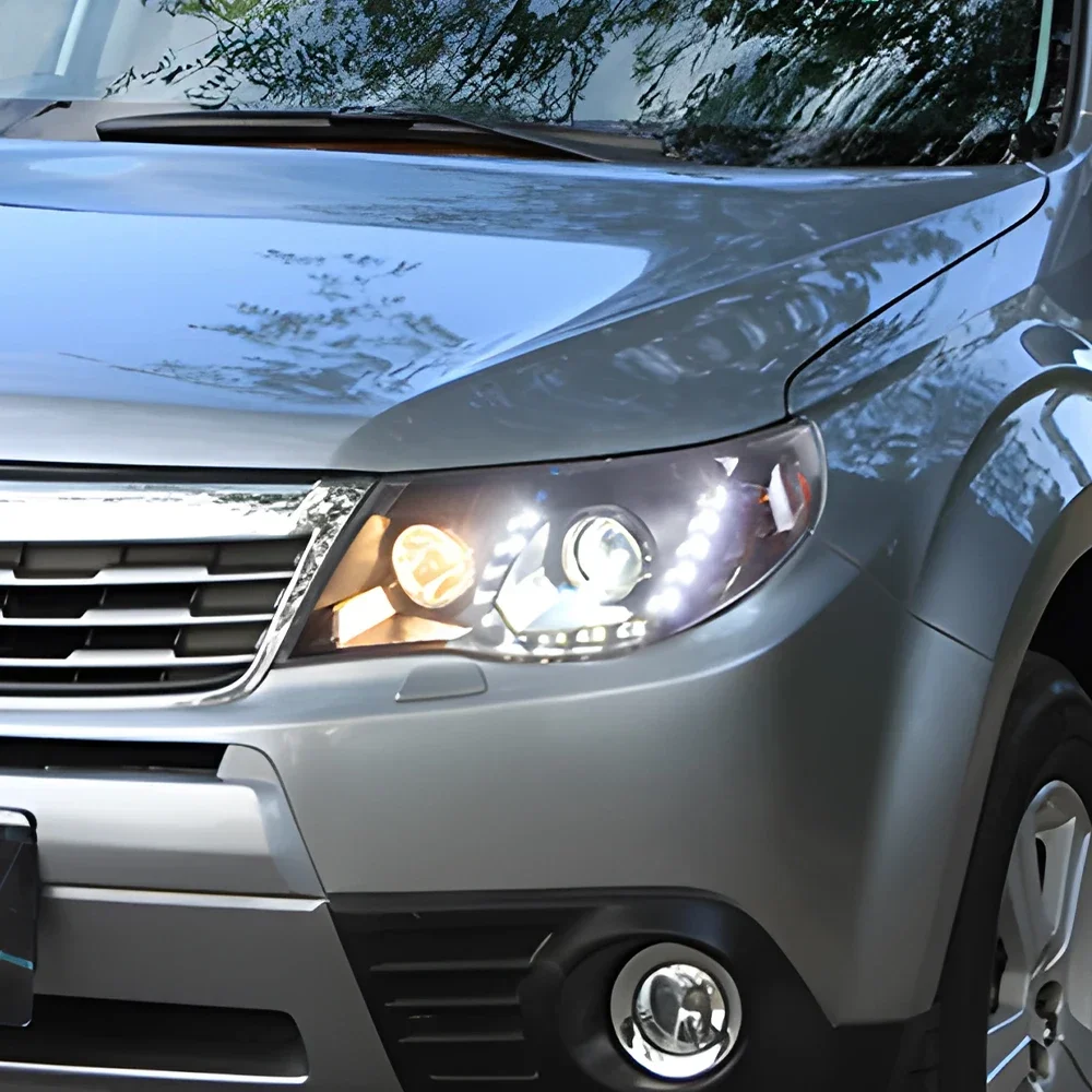 Автомобильные передние фонари для Subaru Forester 2008-2012, светодиодные автомобильные фары в сборе, обновление, высокое качество, аксессуары для линз проектора DRL
Автомобильные передние фонари для Subaru Forester 2008-2012, светодиодные автомобильные фары в сборе, обновление, высокое качество, аксессуары для линз проектора DRL