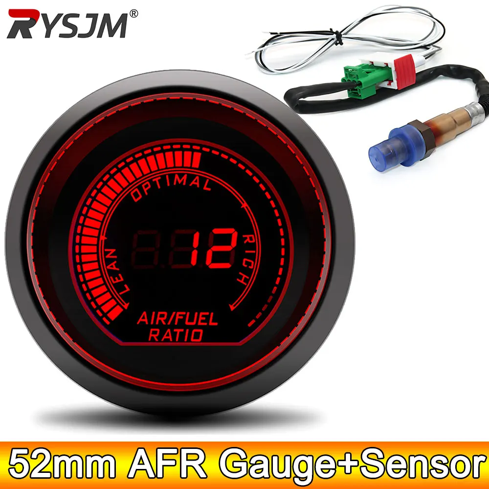 52mm Air Fuel Ratio Gauge + Sensor AFR LED Digital Display Air/fuel Ratio Auto Gauge Meter for 12V Car Air Fuel Ratio Gauge Kit 
52mm Air Fuel Ratio Gauge + Sensor AFR LED Digital Display Air/fuel Ratio Auto Gauge Meter for 12V Car Air Fuel Ratio Gauge Kit