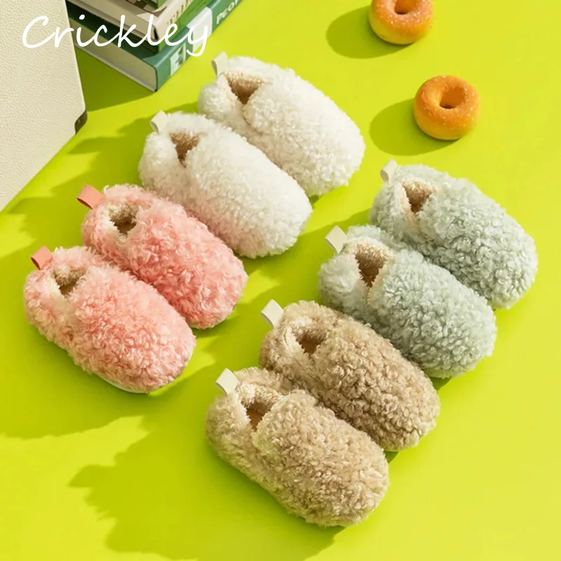 Winter Solid Kids' Slippers Warm Plush House Shoes For Baby Boys Girls Anti Slip Soft Sole Flats Children Floor Slippers
Winter Solid Kids' Slippers Warm Plush House Shoes For Baby Boys Girls Anti Slip Soft Sole Flats Children Floor Slippers