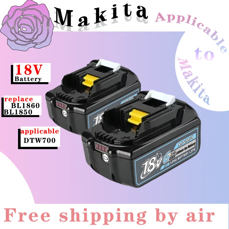 100% original for Makita 18V lithium-ion batterycan replace BL1860B BL1850B power tool battery⚡ for Makita tool DTW700 DDF487✅
100% original for Makita 18V lithium-ion batterycan replace BL1860B BL1850B power tool battery⚡ for Makita tool DTW700 DDF487✅