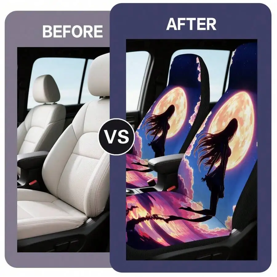 Celestial Anime Silhouette Car Seat Covers Universal Fit Washable Front Seat Cover For Vehicle Interior Decoration
Celestial Anime Silhouette Car Seat Covers Universal Fit Washable Front Seat Cover For Vehicle Interior Decoration