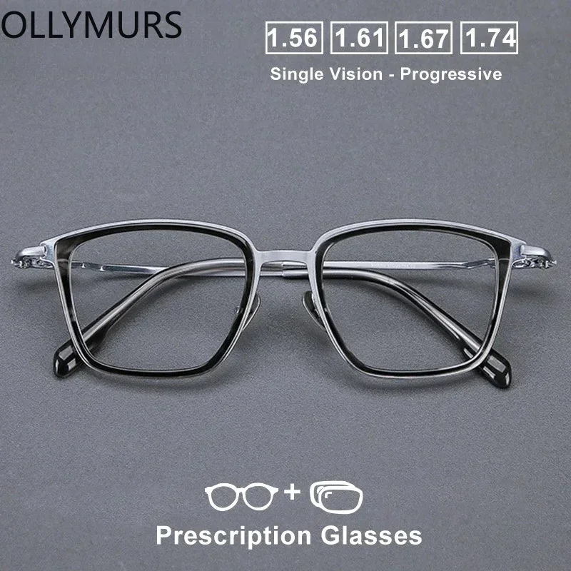 Ollymurs Progressive Optical Size Myopia Prescription Glasses Men Acetate Titanium 155mm Eyewear CustomizeLarge Spectacles
Ollymurs Progressive Optical Size Myopia Prescription Glasses Men Acetate Titanium 155mm Eyewear CustomizeLarge Spectacles