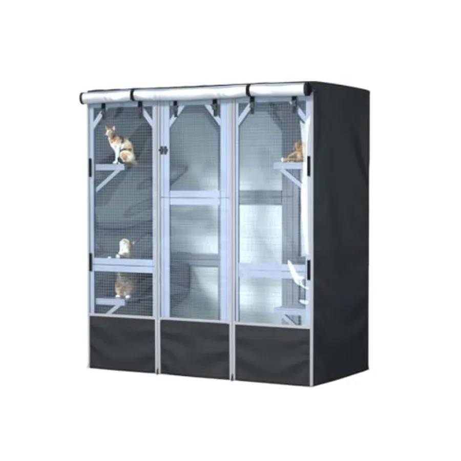 Large Outdoor Cat Enclosure Cover 600D Heavy Duty Waterproof L73 X W40 X H73 Full Coverage Cat Kennel Cover Only Cover
Large Outdoor Cat Enclosure Cover 600D Heavy Duty Waterproof L73 X W40 X H73 Full Coverage Cat Kennel Cover Only Cover