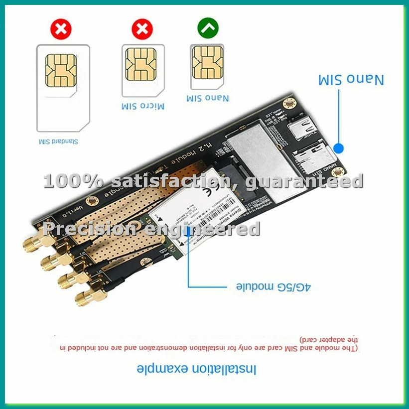 M.2 to Type-C Adapter Board for EM9190 EM9191 SIM8300G-M2 SIM8200EA-M2 SIM8202G-M2 SIM8202E-M2 FM510-AE 5G Module-TCES
M.2 to Type-C Adapter Board for EM9190 EM9191 SIM8300G-M2 SIM8200EA-M2 SIM8202G-M2 SIM8202E-M2 FM510-AE 5G Module-TCES