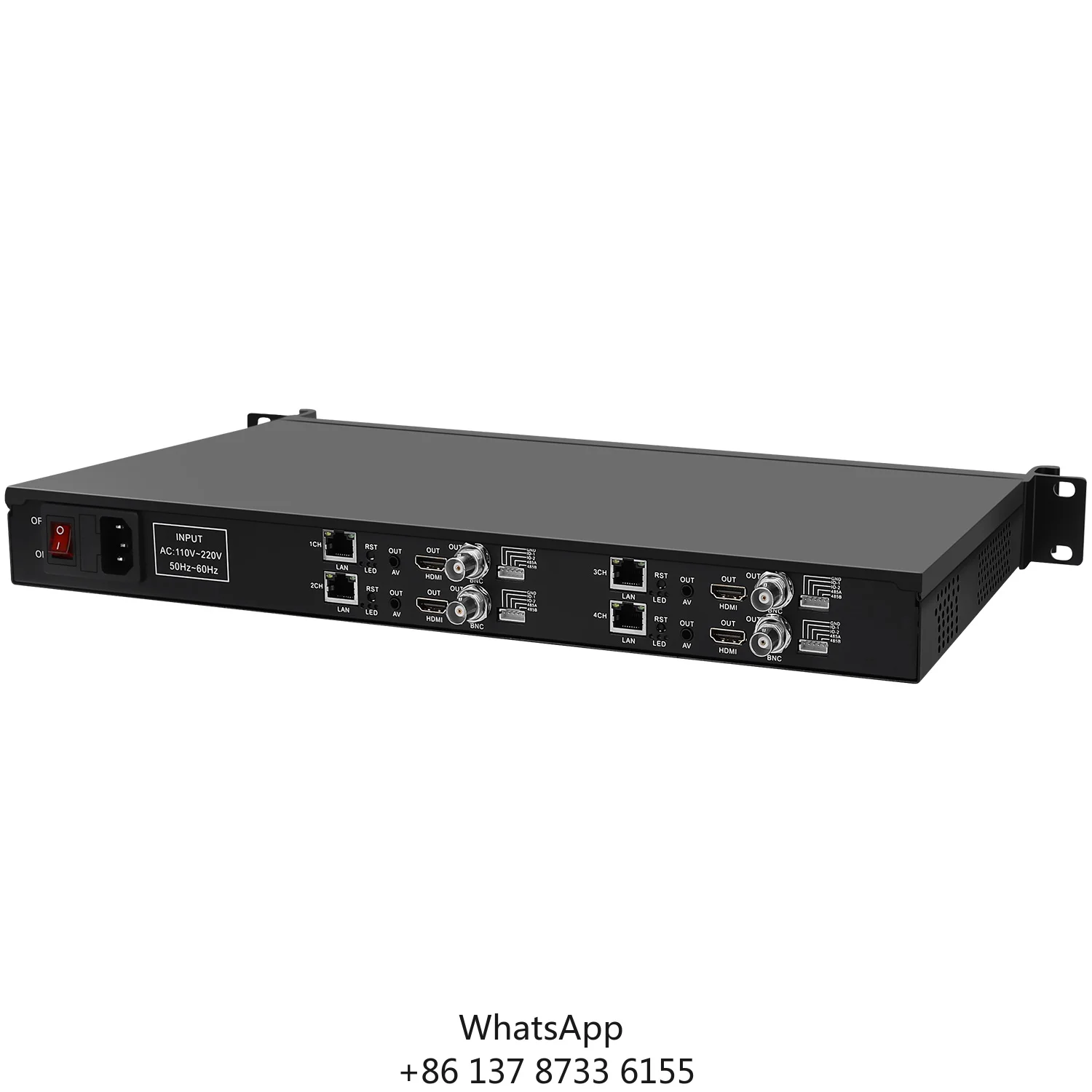 1U Rack 4 Channels H.265 H.264 IP To HDMI CVBS Video Streaming Decoder IP Camera Decoder For Decoding RTSP UDP M3U8 HLS SRT RTMP
1U Rack 4 Channels H.265 H.264 IP To HDMI CVBS Video Streaming Decoder IP Camera Decoder For Decoding RTSP UDP M3U8 HLS SRT RTMP