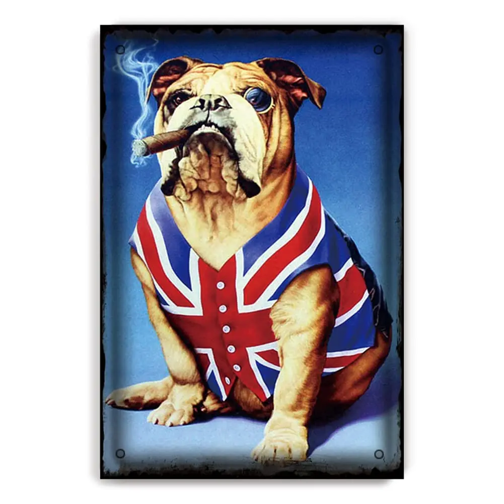 Retro Tin Sign Metal Poster Vintage Wall Decor Dog Wearing Flag for Pub Restaurants Cafe Club Plaque Man Cave Wall 8x12 Inch
Retro Tin Sign Metal Poster Vintage Wall Decor Dog Wearing Flag for Pub Restaurants Cafe Club Plaque Man Cave Wall 8x12 Inch