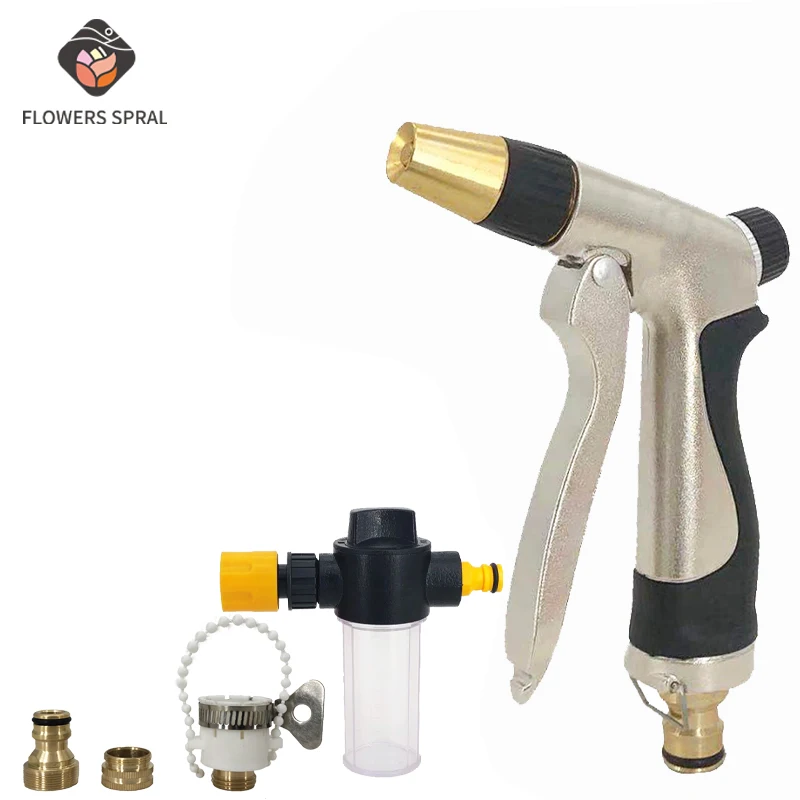 FLOWERS SPRAL Garden Supplies High Pressure Water Spray Gun Car Wash Sprinkler Gun Hose Nozzle Watering Irrigation Garden-tools
FLOWERS SPRAL Garden Supplies High Pressure Water Spray Gun Car Wash Sprinkler Gun Hose Nozzle Watering Irrigation Garden-tools