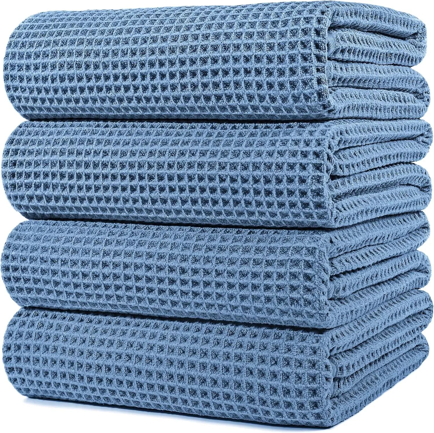 Microfiber Oversize Quick Dry Lint Free Bath Towel 60x30 in 4 Pack Waffle Weave 430 GSM
Microfiber Oversize Quick Dry Lint Free Bath Towel 60x30 in 4 Pack Waffle Weave 430 GSM