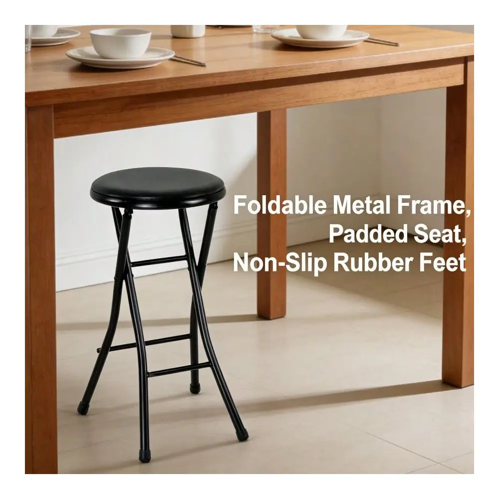 Metal Stool Matte Black, HeavyDuty Collapsible Design, Sturdy AntiSlip, Quick Fold, SpaceSaving For Home Garage Outdoor
Metal Stool Matte Black, HeavyDuty Collapsible Design, Sturdy AntiSlip, Quick Fold, SpaceSaving For Home Garage Outdoor