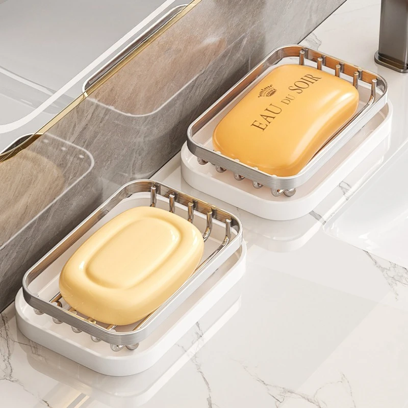 Stainless Steel Soap Holder with Drain Design Waterproof Organizer for Bathroom Sink Travel and Countertop Storage Use
Stainless Steel Soap Holder with Drain Design Waterproof Organizer for Bathroom Sink Travel and Countertop Storage Use