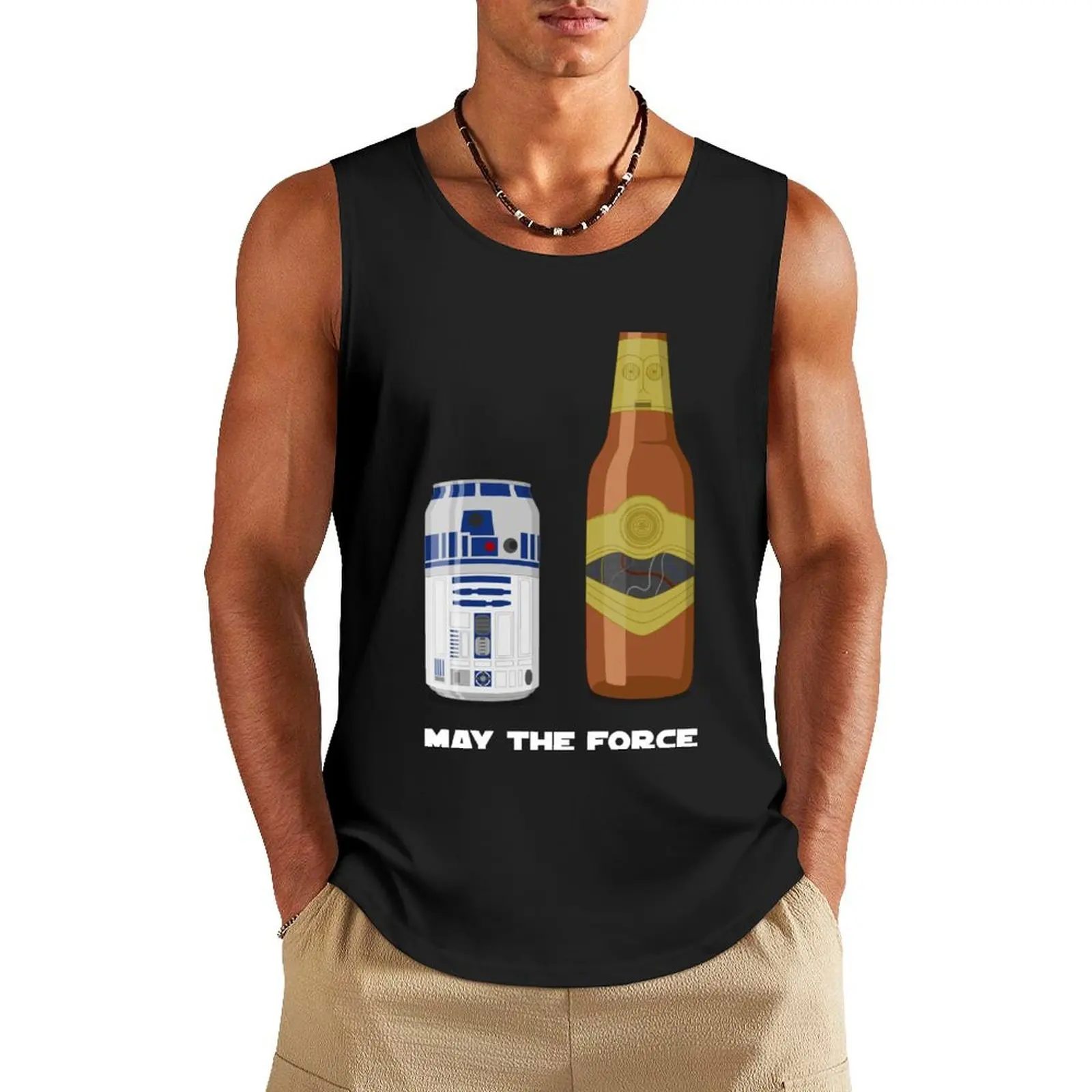 May the force beer with you Tank Top Men's gym articles t-shirts for Men's gym man sexycostume
May the force beer with you Tank Top Men's gym articles t-shirts for Men's gym man sexycostume