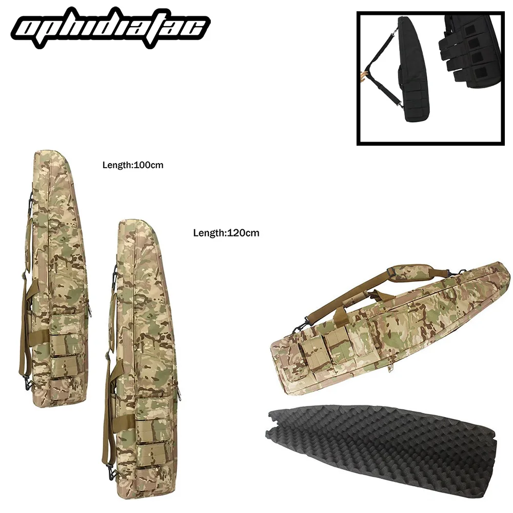 OPHIDIAN Waterproof Combat Heavy Equipment 120CM Long Gun Bag Airgun Hunting Foam Rubber Sniper Rifle Scope Box Shoulder Bag
OPHIDIAN Waterproof Combat Heavy Equipment 120CM Long Gun Bag Airgun Hunting Foam Rubber Sniper Rifle Scope Box Shoulder Bag