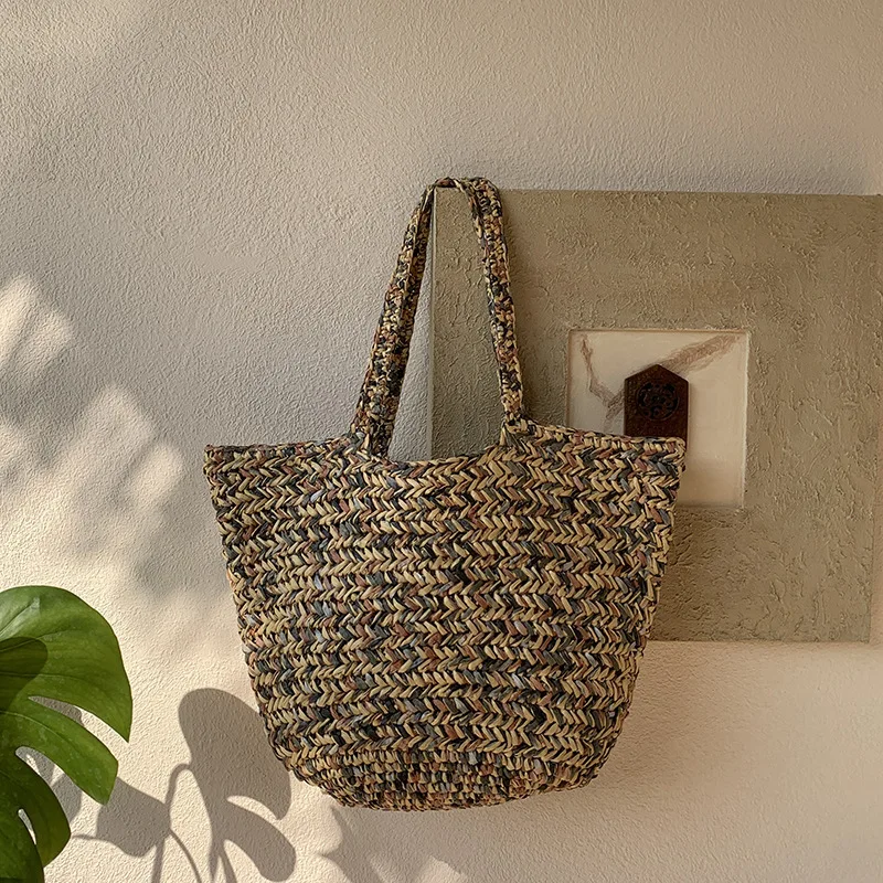 Large Capacity Straw Bag Tote Handmade Crochet Shoulder Bags for Women Bohemian Travel Beach Bag NEW Shopper Purses and Handbags
Large Capacity Straw Bag Tote Handmade Crochet Shoulder Bags for Women Bohemian Travel Beach Bag NEW Shopper Purses and Handbags