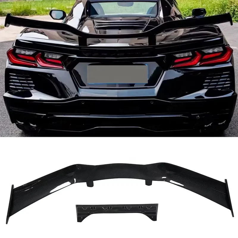 For Corvette C8 Z51 2020-2022 Z06 ZR1Style Carbon Fiber Rear Spoiler High Wing Rear Trunk Lip Wing Spoiler Car
For Corvette C8 Z51 2020-2022 Z06 ZR1Style Carbon Fiber Rear Spoiler High Wing Rear Trunk Lip Wing Spoiler Car
