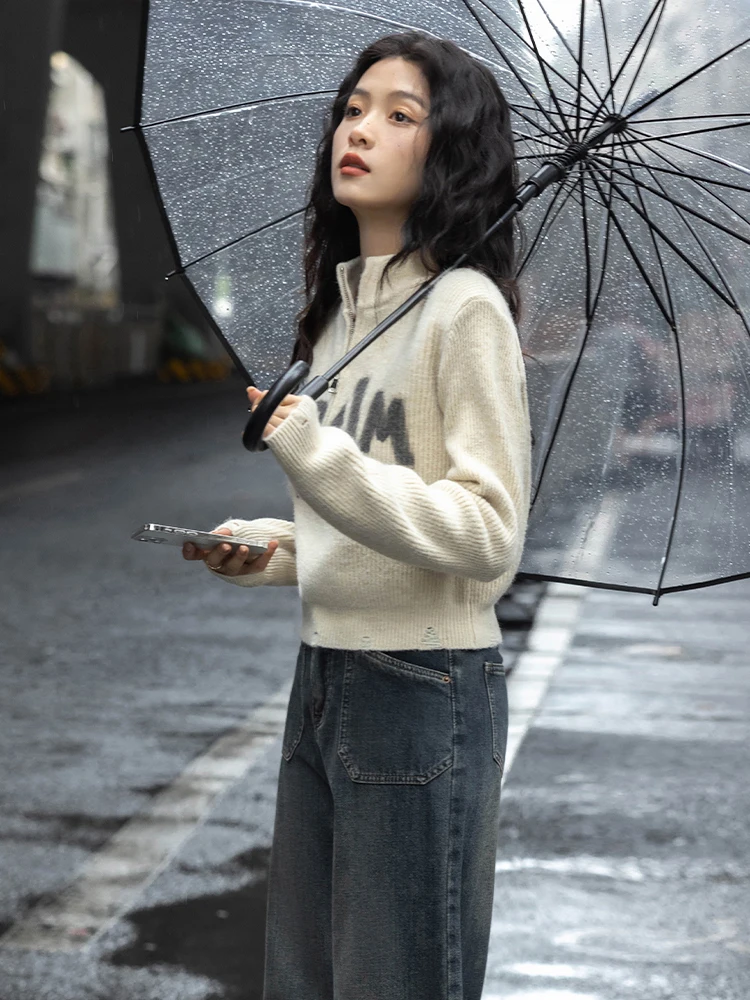 Casual American Retro ort Knit Sweater Women's Loose Fit Letter Print Spring Autumn Comfortable Versatile Thiened Long Sl...
Casual American Retro ort Knit Sweater Women's Loose Fit Letter Print Spring Autumn Comfortable Versatile Thiened Long Sl...