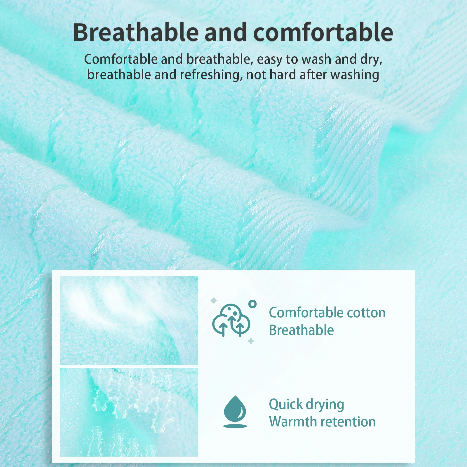 2Pcs Large Facial Towels Cotton Material Super Absorbent Comfortable Breathable for Shower Spa Gym Holiday Gift
2Pcs Large Facial Towels Cotton Material Super Absorbent Comfortable Breathable for Shower Spa Gym Holiday Gift
