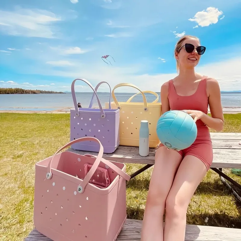 EVA Beach Tote Bag Waterproof Jelly Handbag Large Capacity Summer Bag for Women Outdoor Travel Picnic Storage Organizer Basket
EVA Beach Tote Bag Waterproof Jelly Handbag Large Capacity Summer Bag for Women Outdoor Travel Picnic Storage Organizer Basket
