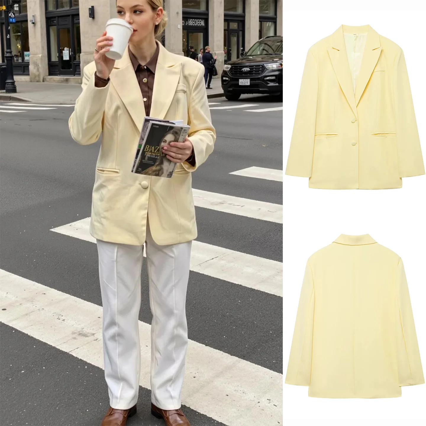 Новая зимняя женская куртка свободного кроя с двумя пуговицами, длинными рукавами, однотонная, с декоративными элементами, модная повседневная одежда
Новая зимняя женская куртка свободного кроя с двумя пуговицами, длинными рукавами, однотонная, с декоративными элементами, модная повседневная одежда