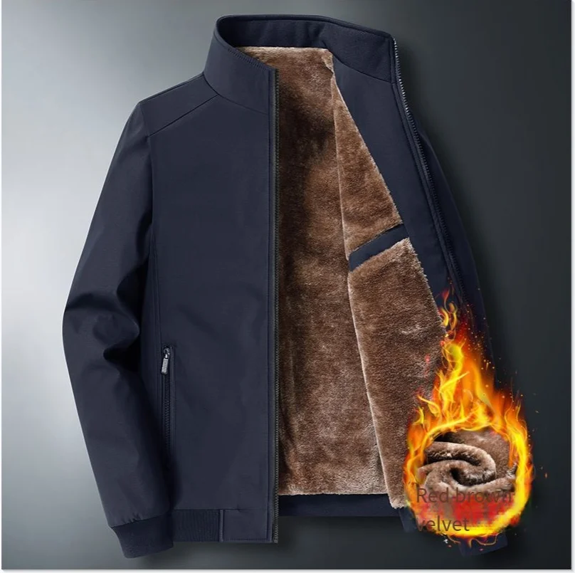 Men's velvet padded breathable windbreaker warm casual high-quality collar jacket warm coat
Men's velvet padded breathable windbreaker warm casual high-quality collar jacket warm coat