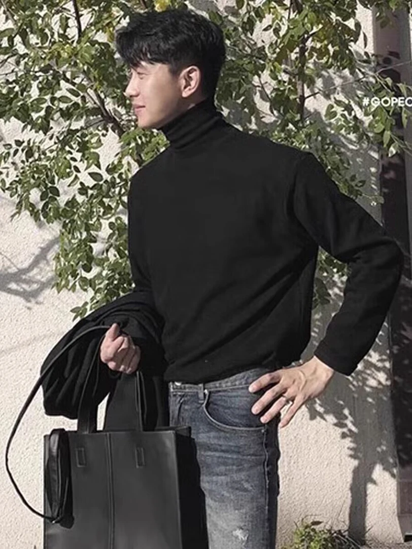 Мужской вязаный свитер с высоким воротником из утолщенной пряжи, приталенный, повседневный, с длинным рукавом, молодежный, осенний
Мужской вязаный свитер с высоким воротником из утолщенной пряжи, приталенный, повседневный, с длинным рукавом, молодежный, осенний