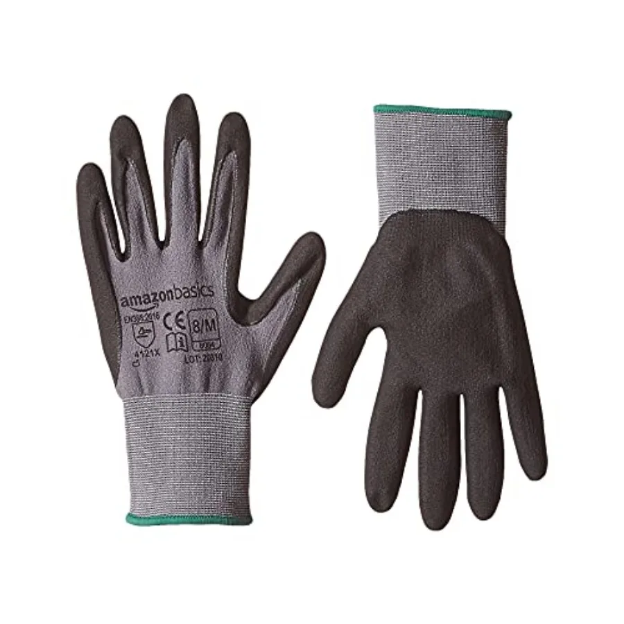 Micro-Foam Nitrile Coated Safety Work Gloves, Nylon Liner Fiber, Touch Screen Compatible, Grey, Size 8, Medium, 6-Pack
Micro-Foam Nitrile Coated Safety Work Gloves, Nylon Liner Fiber, Touch Screen Compatible, Grey, Size 8, Medium, 6-Pack