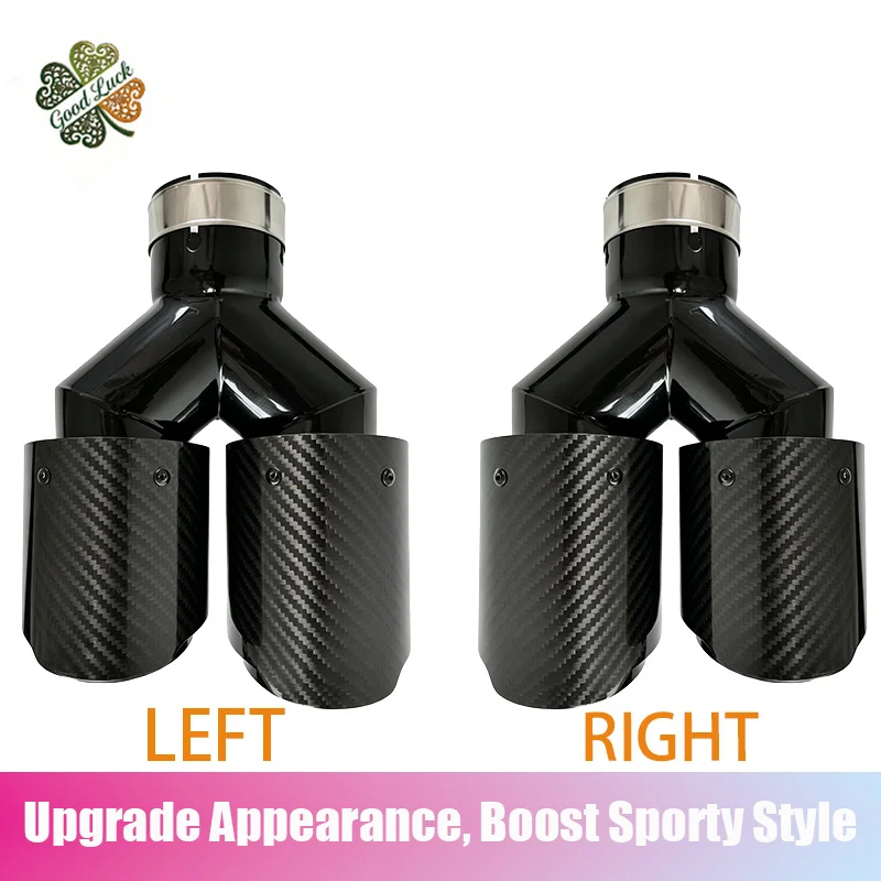 1PC AK Logo Y Type Exhaust Muffler Tip Inner Black Outer Gloss Black Carbon Fiber Universal Car Rear Tail Pipe
1PC AK Logo Y Type Exhaust Muffler Tip Inner Black Outer Gloss Black Carbon Fiber Universal Car Rear Tail Pipe