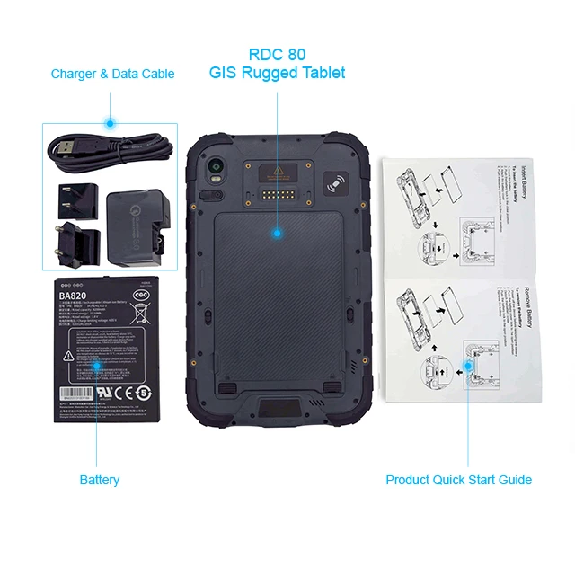RDC80 RTK Beidou GPS GLONASS Galileo UM980 High Precision Antenna GIS Data Collector
RDC80 RTK Beidou GPS GLONASS Galileo UM980 High Precision Antenna GIS Data Collector