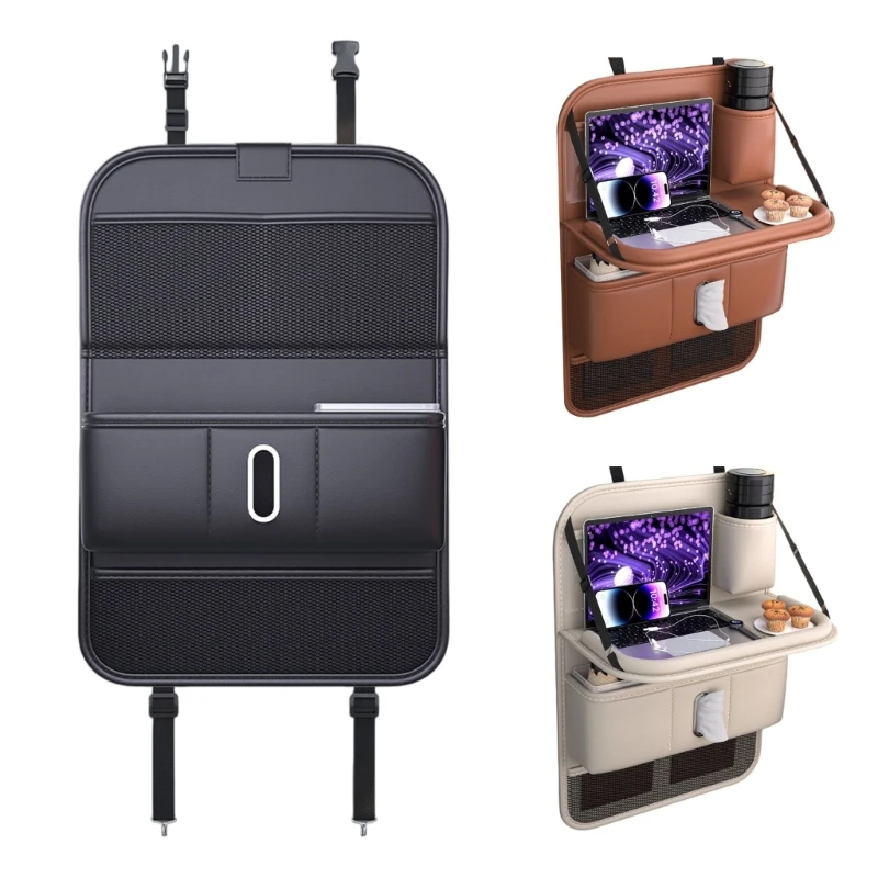 T3LF Car Seatback Storage Bag with Fold Down Tray for Snacks, Books and Devices, Pocket Zones and Kick Mat Panel Cover
T3LF Car Seatback Storage Bag with Fold Down Tray for Snacks, Books and Devices, Pocket Zones and Kick Mat Panel Cover