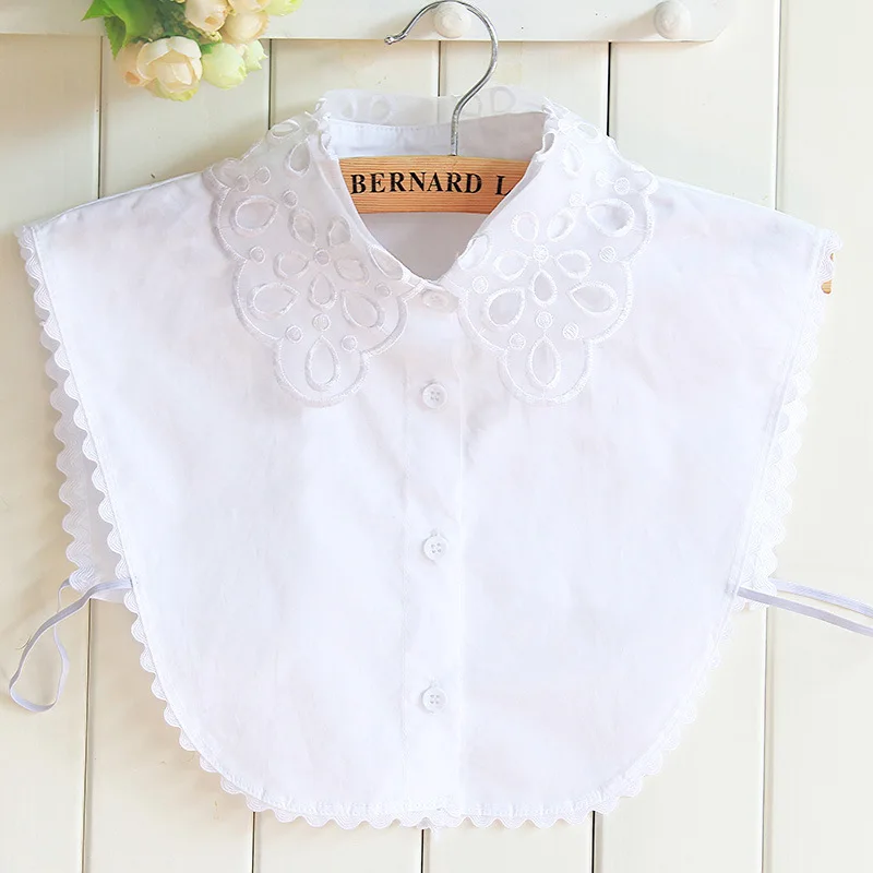Linbaiway Women's Detachable Fake Collar Chiffon Hollow Fake Collar Sweater Jewelry Female Lapel Detachable Button Blouse
Linbaiway Women's Detachable Fake Collar Chiffon Hollow Fake Collar Sweater Jewelry Female Lapel Detachable Button Blouse