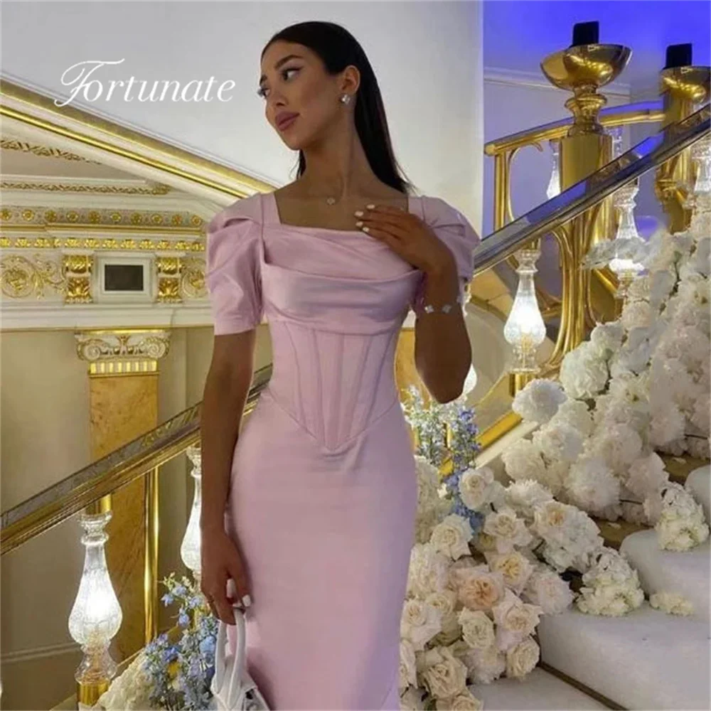 Fortunate Princess Pink Mermaid Satin Long Prom Dresses Square Back Neck Lace Up Pleat Formal Occasion Evening Gowns Custom Made
Fortunate Princess Pink Mermaid Satin Long Prom Dresses Square Back Neck Lace Up Pleat Formal Occasion Evening Gowns Custom Made