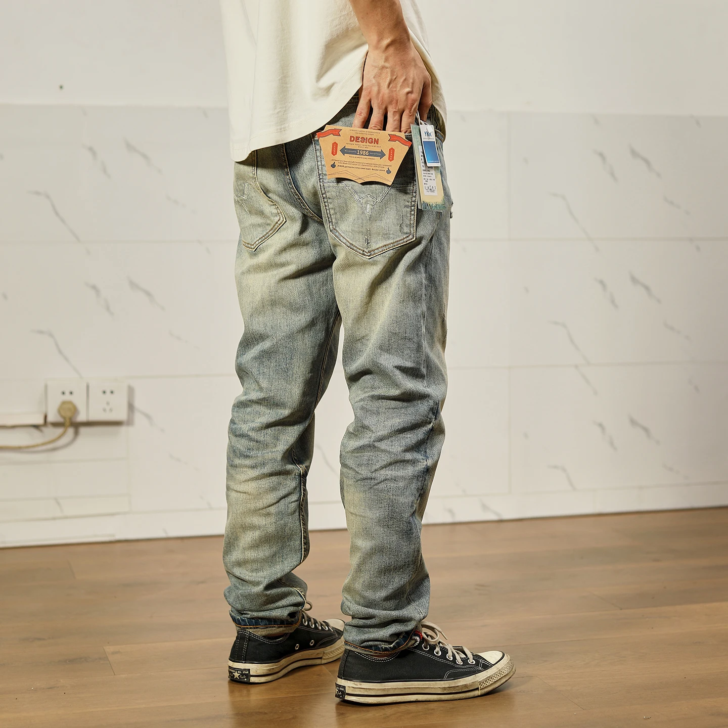 Slim Fit Men's Straight Leg Jeans Washed Cotton Stretch Denim mid Waist Fashion Urban Style Summer Breathable Small Straight ...
Slim Fit Men's Straight Leg Jeans Washed Cotton Stretch Denim mid Waist Fashion Urban Style Summer Breathable Small Straight ...