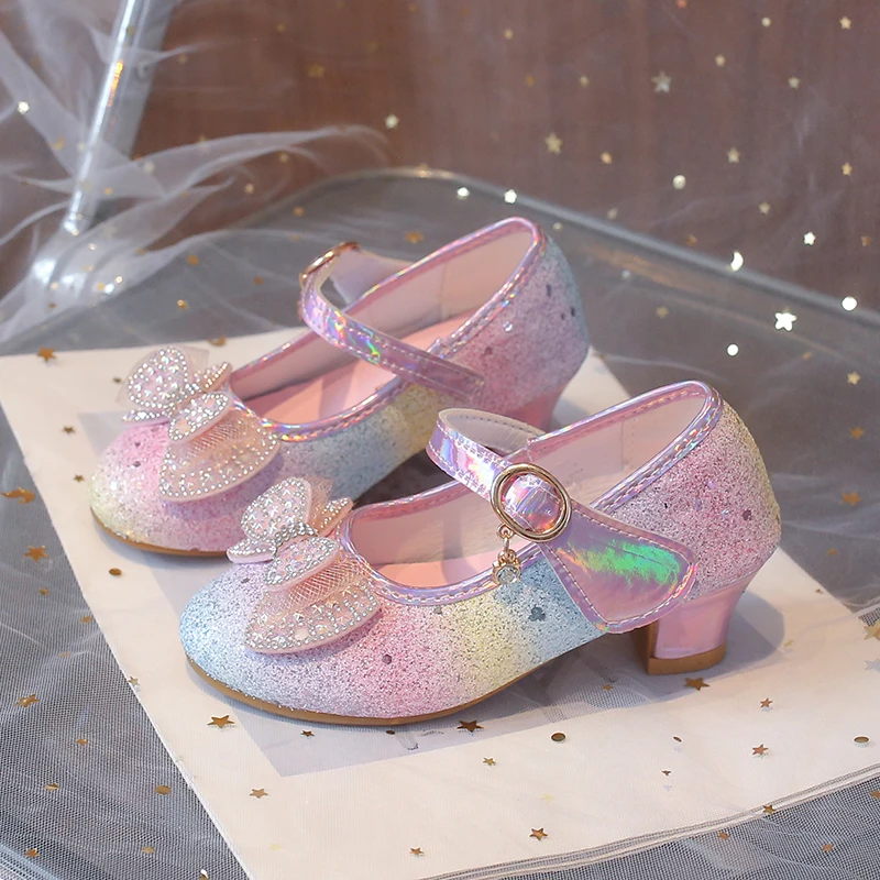 JGSHOWKITO Girls High Heels Rainbow Color with Bow-knot Princess Sweet Kids Dress Shoes for Wedding Party High Heels Chic Soft
JGSHOWKITO Girls High Heels Rainbow Color with Bow-knot Princess Sweet Kids Dress Shoes for Wedding Party High Heels Chic Soft