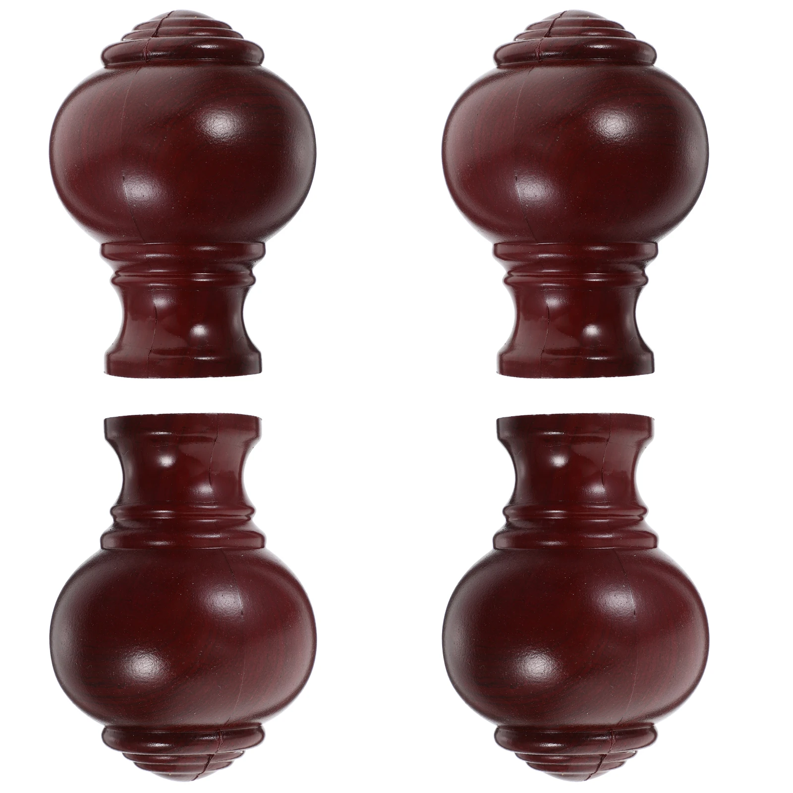 4pcs Curtain Rod Finials Accessories Black Decorative Ends Plastic Cap Replacements for Roman Rod Home Window Hardware 
4pcs Curtain Rod Finials Accessories Black Decorative Ends Plastic Cap Replacements for Roman Rod Home Window Hardware