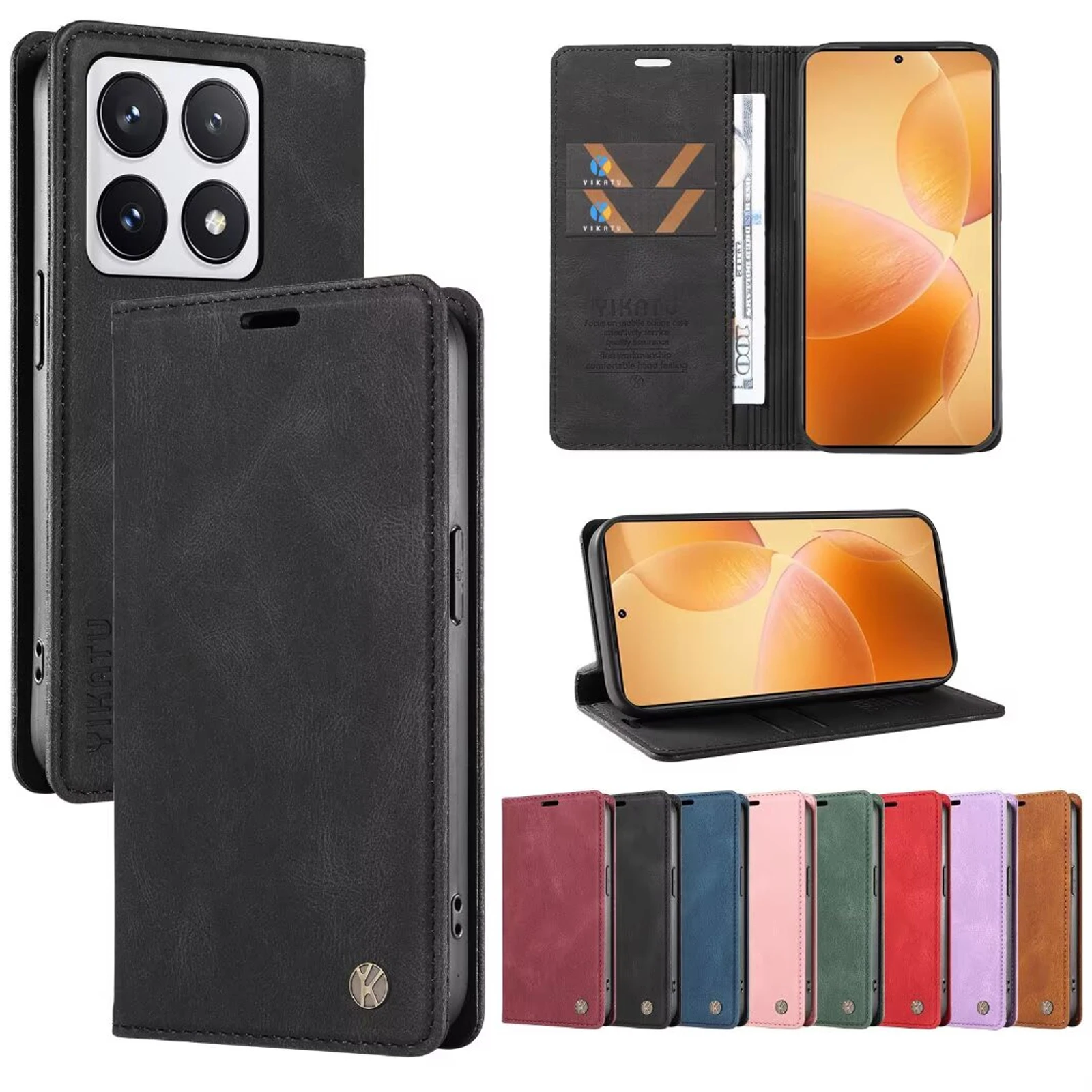 Wallet Magnetic Card Slot RFID Blocking Flip Leather Case For Xiaomi 15 Pro 14T 5G 14 13 Ultra 13T 12 Lite 12T 11T 11i 10T M4 F4
Wallet Magnetic Card Slot RFID Blocking Flip Leather Case For Xiaomi 15 Pro 14T 5G 14 13 Ultra 13T 12 Lite 12T 11T 11i 10T M4 F4