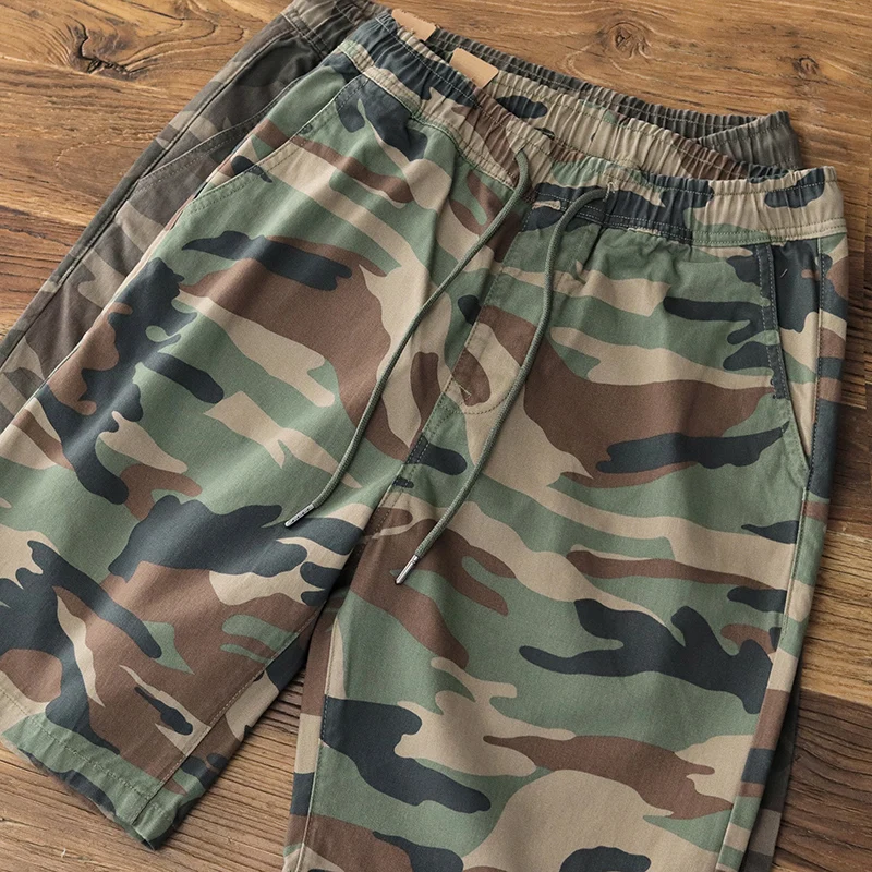 Summer New American Retro Camouflage Cargo Shorts Men's Fashion 100% Cotton Washed Outdoor Drawstring Loose Casual 5-point Pants
Summer New American Retro Camouflage Cargo Shorts Men's Fashion 100% Cotton Washed Outdoor Drawstring Loose Casual 5-point Pants