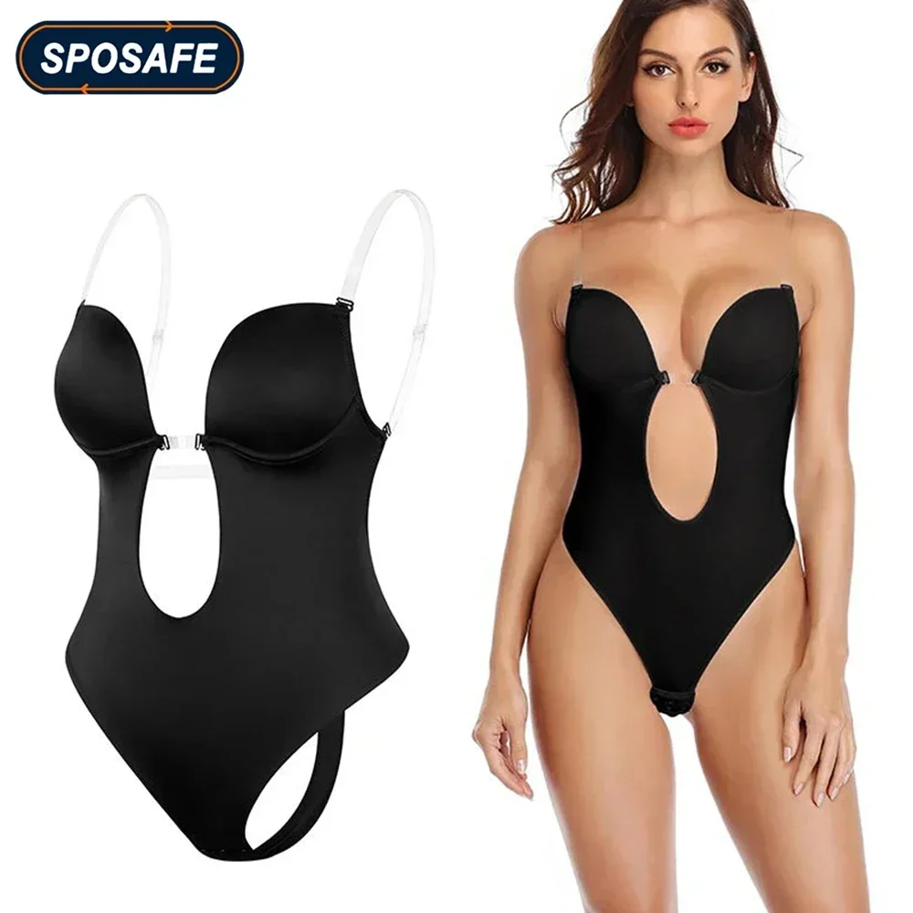 Sexy Deep V Neck Backless Body Shaper Bra Bodysuit Thong Shapewear Women Nude Black Invisible Tummy Control Underwear Wedding
Sexy Deep V Neck Backless Body Shaper Bra Bodysuit Thong Shapewear Women Nude Black Invisible Tummy Control Underwear Wedding