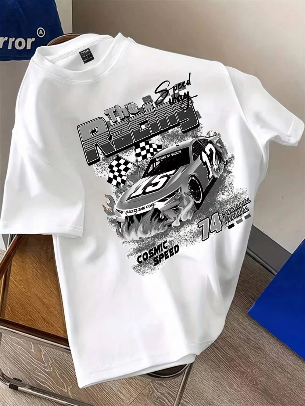 Women's Casual Street Style Race Car & Slogan Graphic Print Short Sleeve T-Shirt Summer Graphic Tees Women Tops
Women's Casual Street Style Race Car & Slogan Graphic Print Short Sleeve T-Shirt Summer Graphic Tees Women Tops