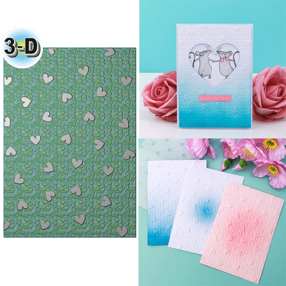 Valentine's Day, heart-shaped background 3D Embossing Folder for Card Making & Scrapbooking - Durable Plastic, Easy Embossing
Valentine's Day, heart-shaped background 3D Embossing Folder for Card Making & Scrapbooking - Durable Plastic, Easy Embossing
