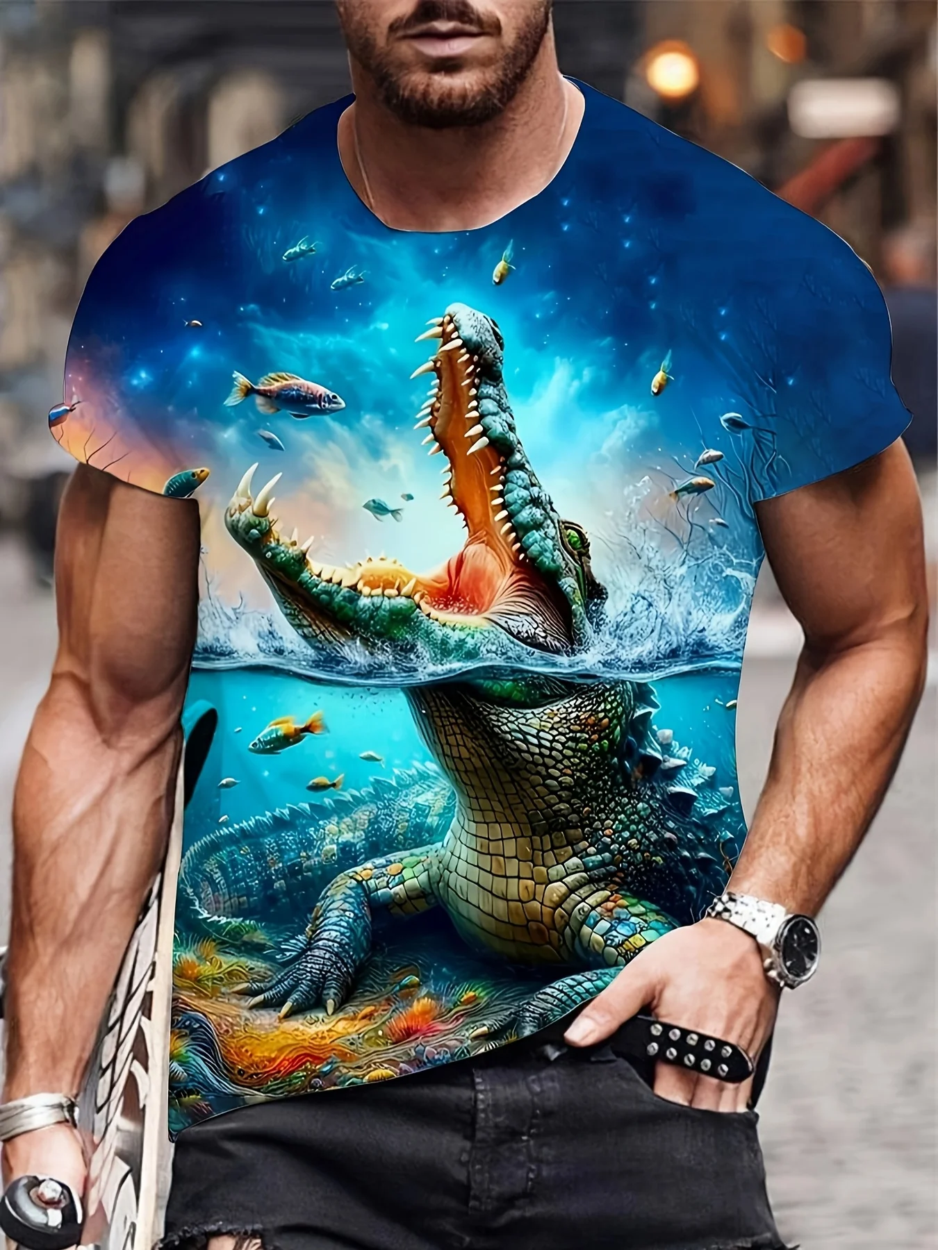 Fashion T Shirt Man Oversized T-Shirt Animal Graphic T Shirts Short Sleeve Tee Crew Neck Clothes Men T-Shirt Streetwear Clothing
Fashion T Shirt Man Oversized T-Shirt Animal Graphic T Shirts Short Sleeve Tee Crew Neck Clothes Men T-Shirt Streetwear Clothing