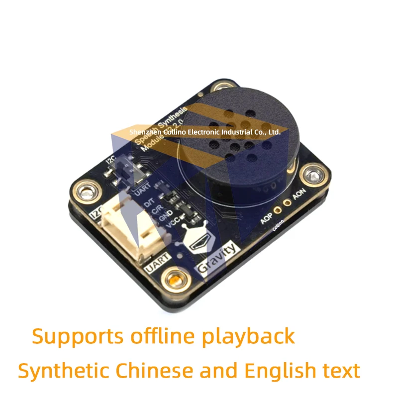 1pcs The offline Chinese-English speech synthesis module V2 supports custom Mind+
1pcs The offline Chinese-English speech synthesis module V2 supports custom Mind+