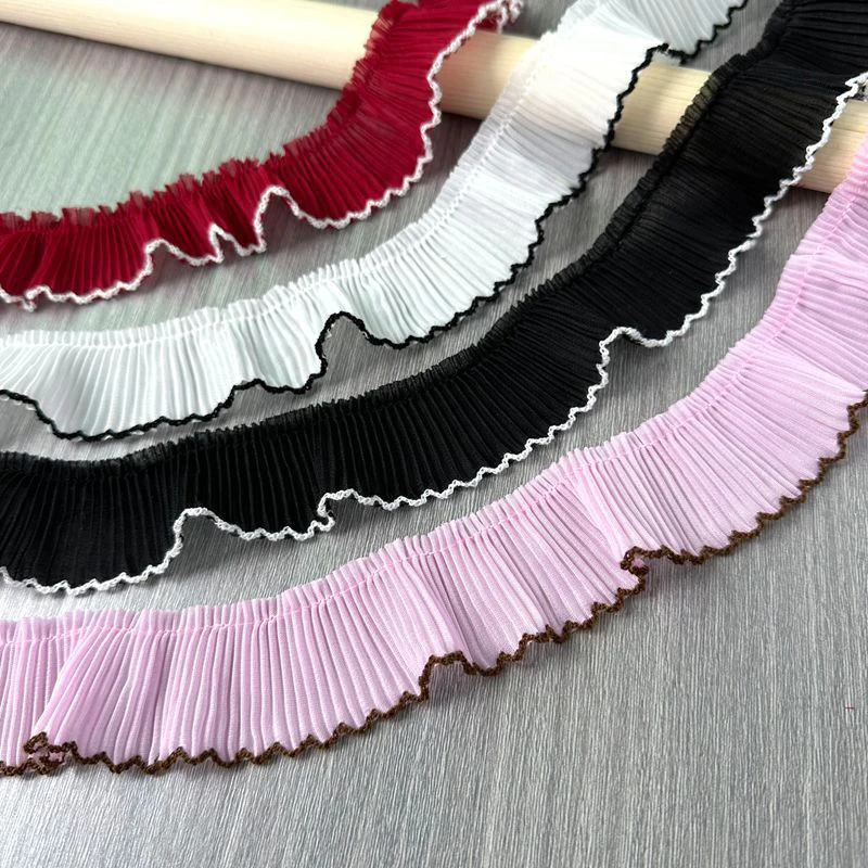 5yards Chiffon Pleated Dog Teeth Lace 8-Color DIY Clothes Hat Home Textile Ornaments Multi-purpose Sewing Accessories
5yards Chiffon Pleated Dog Teeth Lace 8-Color DIY Clothes Hat Home Textile Ornaments Multi-purpose Sewing Accessories