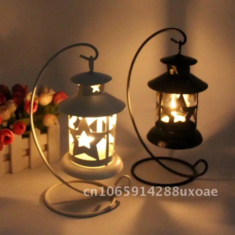 Retro European-style Single Hanging Candle Holder Metal Hollow Candle Holder Single Hanging Five-pointed Star Iron Candle Holder 
Retro European-style Single Hanging Candle Holder Metal Hollow Candle Holder Single Hanging Five-pointed Star Iron Candle Holder