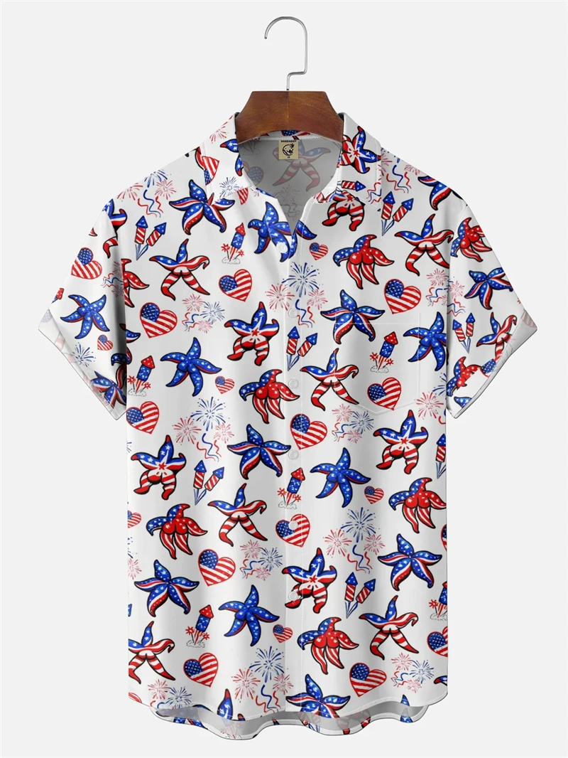 3D Printed America Flag Graphic Shirts For Men Clothing Hawaiian Beach Shirts Short Sleeve Y2k Tops Vintage Clothes Lapel Blouse
3D Printed America Flag Graphic Shirts For Men Clothing Hawaiian Beach Shirts Short Sleeve Y2k Tops Vintage Clothes Lapel Blouse